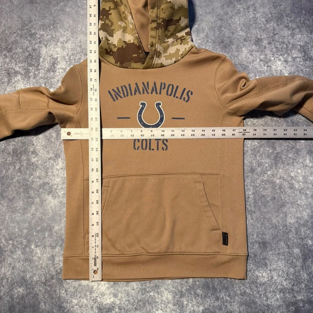Nike Indianapolis Colts NFL Dri-FIT Camouflage Hooded Sweatshirt Kids M‎ 10 12